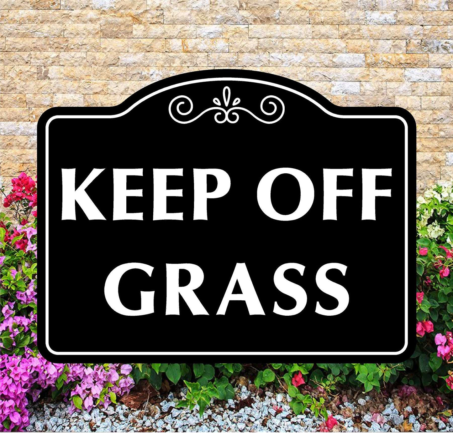 Keep Off Grass Sign