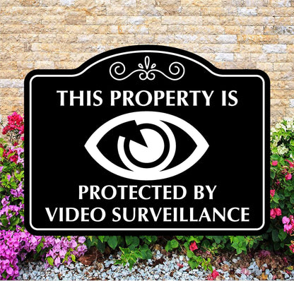 video surveillance sign